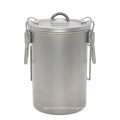 Pot de cuisson en titane de 900 ml pour camping ustenaires de cuisine en plein air